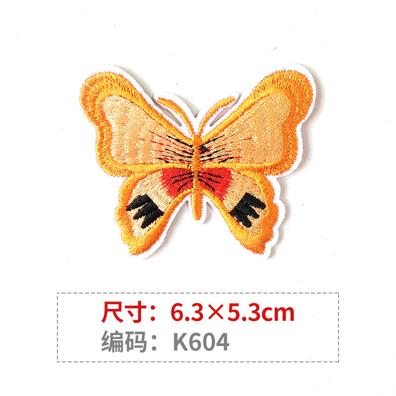 Wholesale Color Embroidered Butterfly Cloth Embroidery Patches